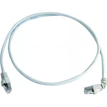 Telegärtner Cat.7 kaapeli MP8 FS 600 LSZH 2,0 m, 1x90 astetta verkkokaapeli valkoinen 2 m L00001A0164