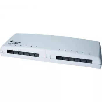 Telegärtner Mini Distributor MPD12 AMJ/UMJ TH35/AP - pinta-asennettava jakelukotelo - alppivalkoinen - 12 porttia (H202000A0106)