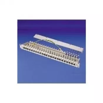 TELEGÄRTNER MPP16-HS 16-porttinen modulaarinen patch-paneeli, 1U, vaaleanharmaa RAL 7035 J02022A0050