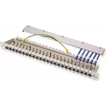 TELEGÄRTNER MPP16-HS 16-porttinen modulaarinen patch-paneeli, 1U, vaaleanharmaa RAL 7035 J02022A0050