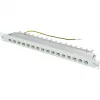 TELEGÄRTNER MPP16-HS 16-porttinen modulaarinen patch-paneeli, 1U, vaaleanharmaa RAL 7035 J02022A0050