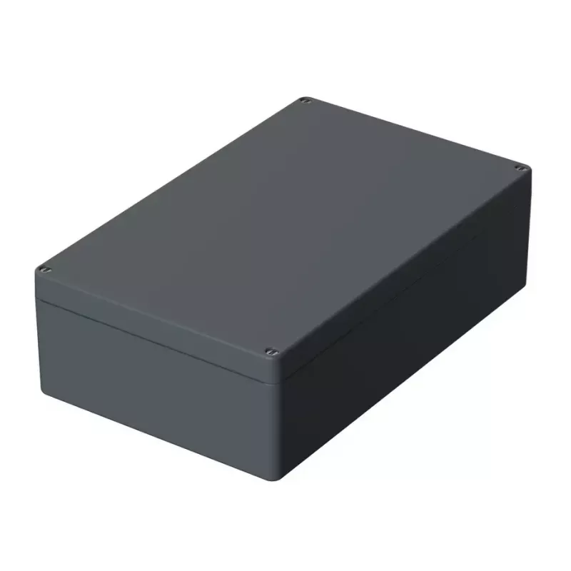 BOPLA Euromas P yleiskotelo 400 x 250 x 121 mm polyesteri hopeanharmaa RAL 7001 4355000