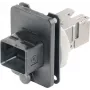 TELEGÄRTNER J80020A0005 RJ45 laipparasialiitinliitäntäsarja variantti 4, 8P8C, Cat.6A, suojattu, musta