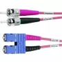 Telegärtner ST - SC duplex multimode OM4 kuitupatchkaapeli, 50/125µm, 3 m, aqua L00892A0072