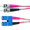Telegärtner ST - SC duplex multimode OM4 kuitupatchkaapeli, 50/125µm, 3 m, aqua L00892A0072