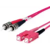 Telegärtner ST - SC duplex multimode OM4 kuitupatchkaapeli, 50/125µm, 3 m, aqua L00892A0072