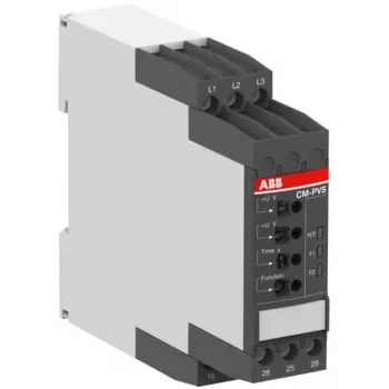 ABB CM kolmivaihevalvontarele, 2 vaihtokosketinta, 300-500 V AC, 0,1-30 s 1SVR730794R3300