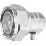 Telegärtner 7-16 DIN kulmaliitin, 50 ohm, hopea, kiristysliitäntä J01120C0010