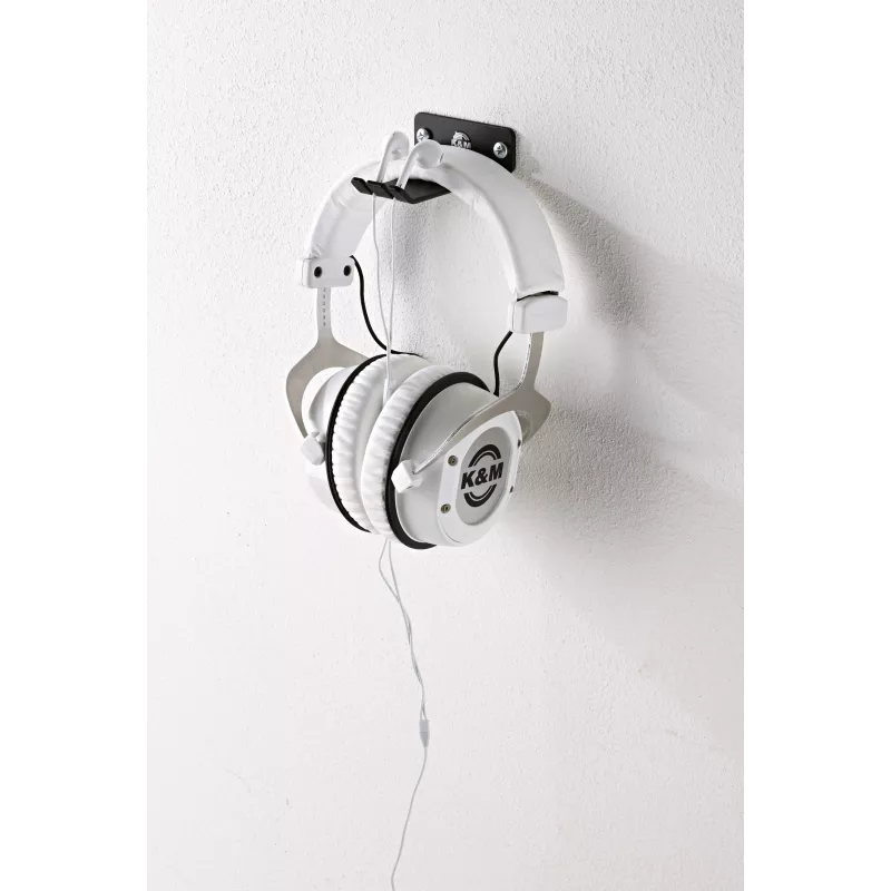 König & Meyer KM-16311 kuuloketeline in-ear-, on-ear- ja over-ear-kuulokkeille, musta