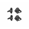 König & Meyer 19708-000-55 tablettitietokoneen magneettiteline, ääntä vaimentava, 4 kpl:n pakkaus, musta