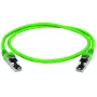 TELEGÄRTNER 100017338 RJ45-verkkokaapeli, CAT 5e, UTP, vihreä, 1 m