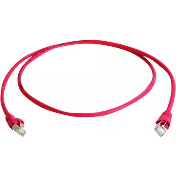 Telegärtner MP8 FS 600 Cat.7 S/FTP -verkkokaapeli, RJ45-pistoke → RJ45-pistoke, 50 m, punainen