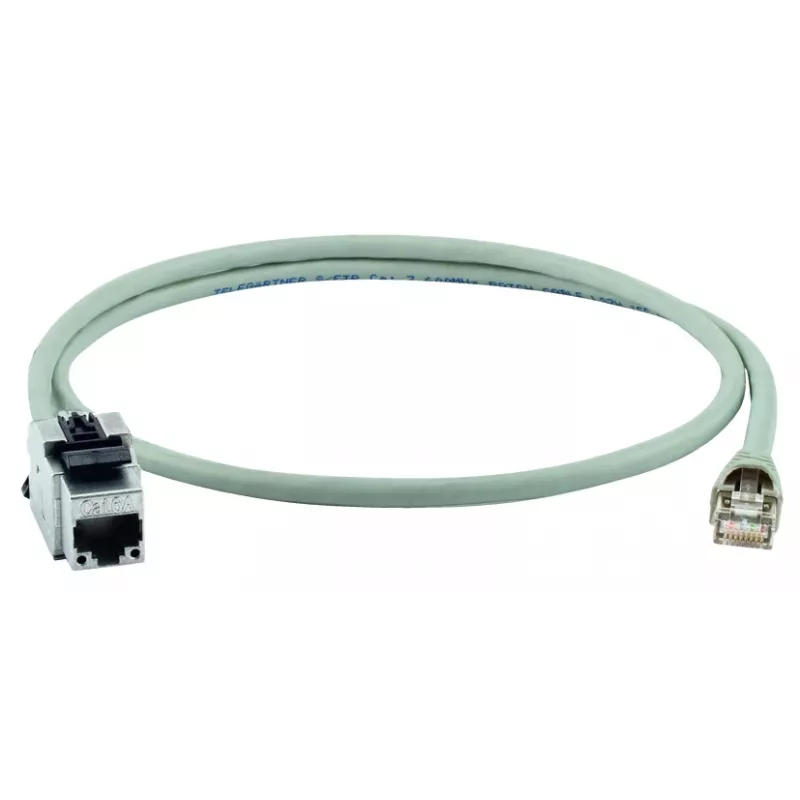 Telegärtner L00004A0128 Cat.6A S/FTP verkkokaapeli, 7,5 m, harmaa