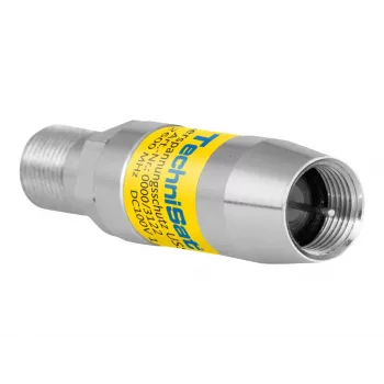 TechniSat USS1 koaksiaalinen ylijännitesuoja F-uros F-naaras 75 ohmia hopea keltainen 0000/3122