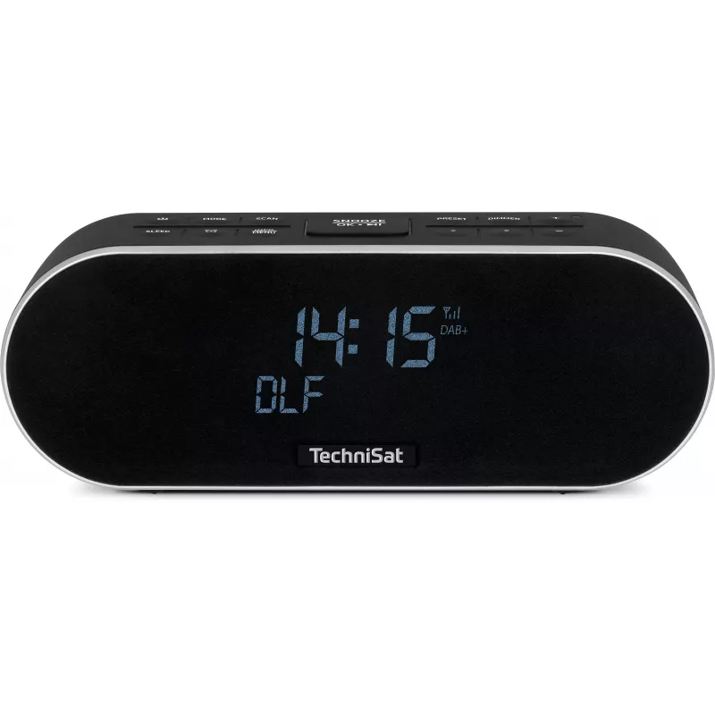 TechniSat DigitRadio 53 BT DAB+/UKW radiokello Bluetoothilla ja USB-lataustoiminnolla, musta