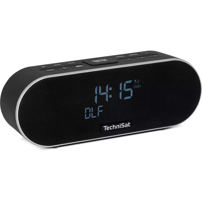 TechniSat DigitRadio 53 BT DAB+/UKW radiokello Bluetoothilla ja USB-lataustoiminnolla, musta