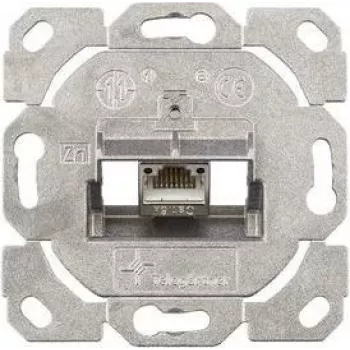 TELEGÄRTNER AMJ-S Cat.6A suojattu RJ45-liitäntämoduuli kannella, puhtaanvalkoinen J00020A0514