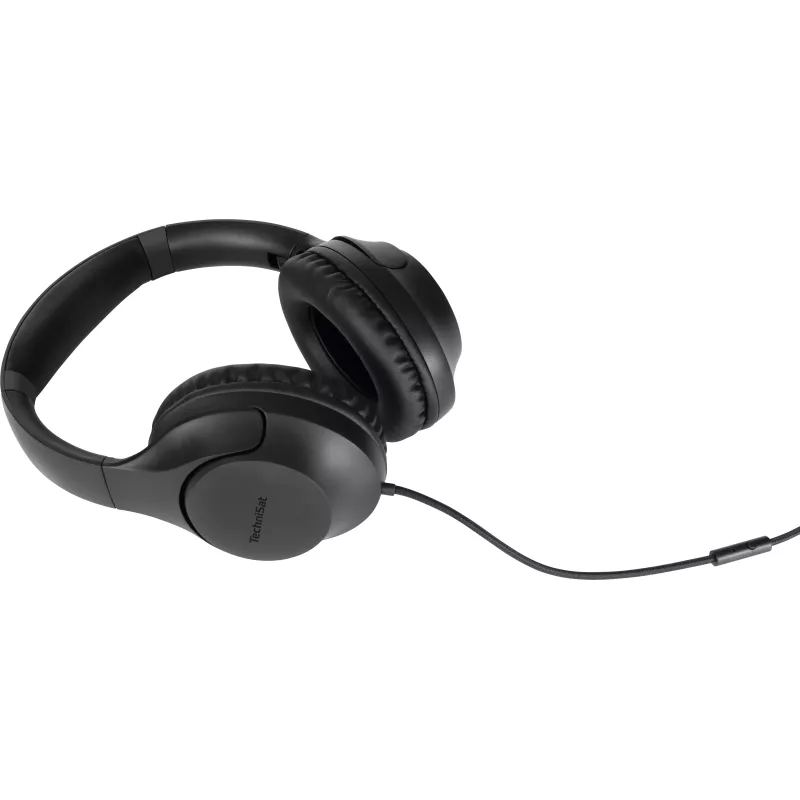 TechniSat Stereoman 3 suljetut johdolliset kuulokkeet mikrofonilla, 3m kaapeli, musta 0000/9105