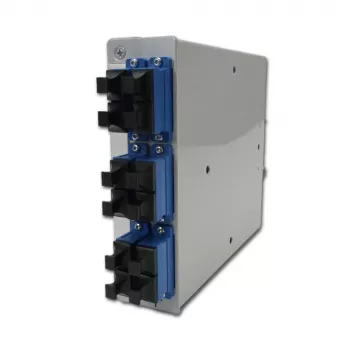 Telegärtner STX DIN-kisko kuitujakaja, 6x SC duplex singlemode, 12-kuituinen jatkoskasetti, pigtailit, valmis jatkettavaksi H82050E0002