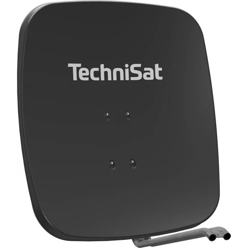 TechniSat SATMAN 65 PLUS satelliittiantenni – 65 cm, 35,7 dBi vahvistus, HDTV, mastokiinnitys, vaaleanharmaa