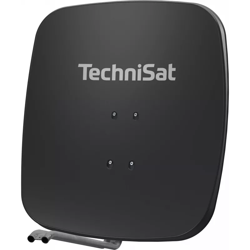 TechniSat SATMAN 65 PLUS satelliittiantenni – 65 cm, 35,7 dBi vahvistus, HDTV, mastokiinnitys, vaaleanharmaa