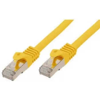 S CONN standard-verkkokaapeli Cat. 6A Cat.7-kaapelilla S/FTP kaksinkertaisesti suojattu halogeeniton keltainen 50,0 m 16675550Y