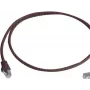 Telegärtner S/FTP Cat 6A -verkkokaapeli, PiMF, 1 m, punainen, yksi kulmaliitin, LSZH L00000A0196