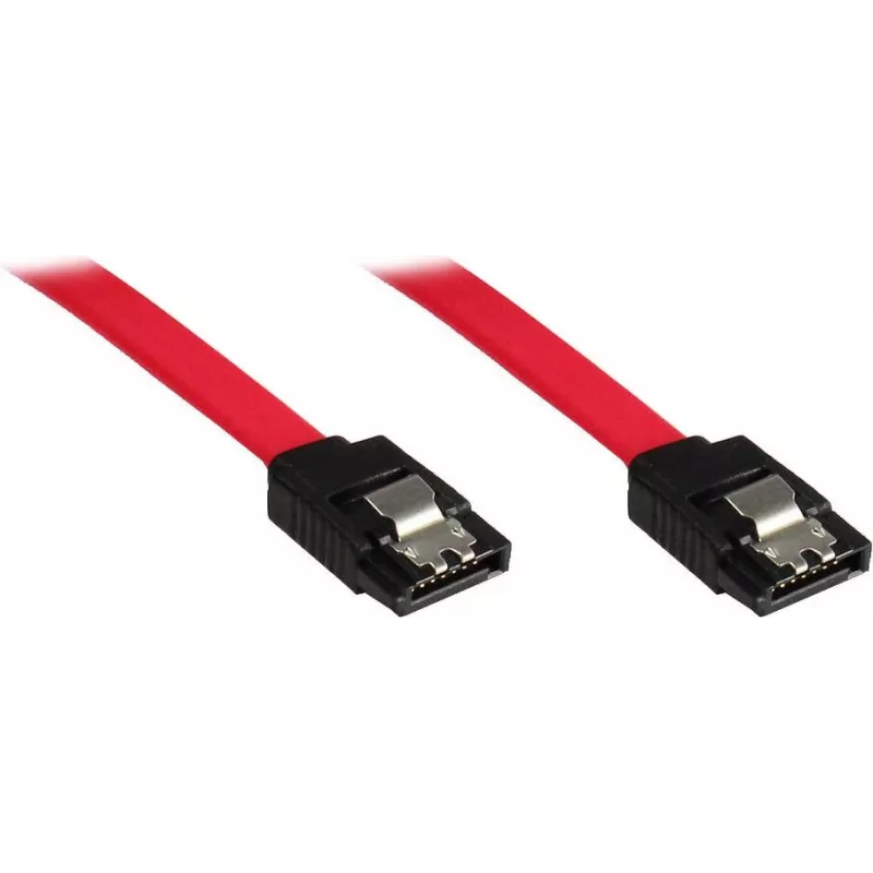 GoodConnections SATA 3 Gb/s -kaapeli lukituksella, 0,5 m, punainen 5045-A05