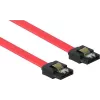 GoodConnections SATA 3 Gb/s -kaapeli lukituksella, 0,5 m, punainen 5045-A05