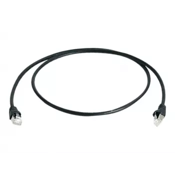 Telegärtner Cat 6A S/FTP -verkkokaapeli, 1,5 m, musta L00001A0169