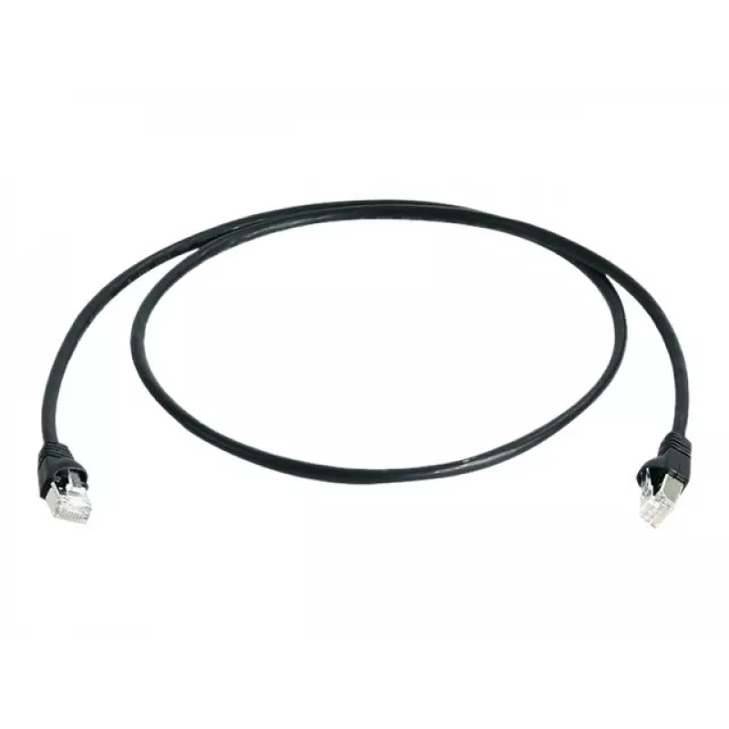 Telegärtner Cat 6A S/FTP -verkkokaapeli, 1,5 m, musta L00001A0169