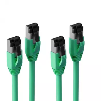 S CONN MAXIMUM CONNECTIVITY S/CONN Basic Cat. 8.1 F/FTP PIMF LSZH -verkkokaapeli, vihreä, 10,0 m, 2 kpl:n pakkaus (SC08-41073-2)