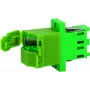 Telegärtner J08071A0028 LC/APC simplex-sovitin, vihreä, zirkoniaholkki