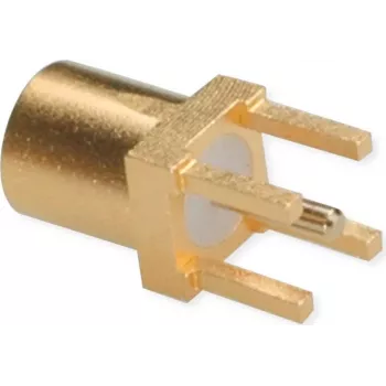 TELEGÄRTNER MMCX PCB-naarasliitin, suora, 50 Ohm, kullattu, 5 kpl:n pakkaus (J01341A0161)