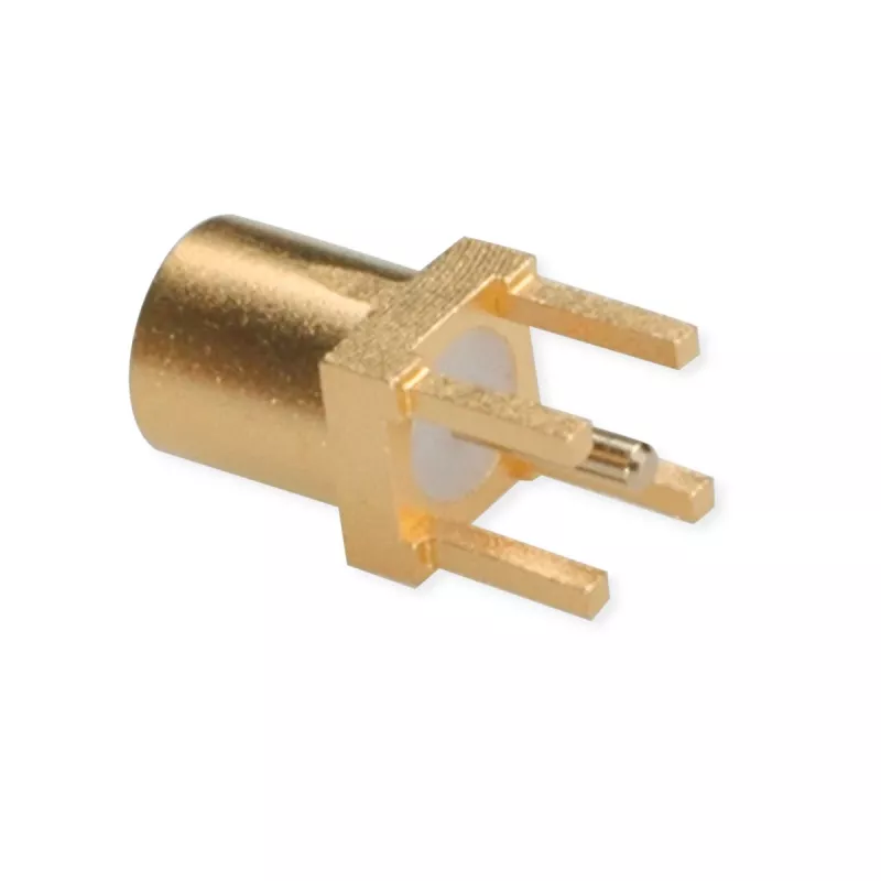 TELEGÄRTNER MMCX PCB-naarasliitin, suora, 50 Ohm, kullattu, 5 kpl:n pakkaus (J01341A0161)