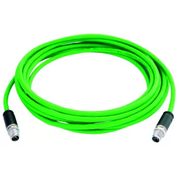 TELEGÄRTNER TEGA L80000A0000 STX M12 X-koodattu Cat.6a Industrial Ethernet -verkkokaapeli, 0,5 m