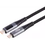 S CONN MAXIMUM CONNECTIVITY USB-C - USB-C -latauskaapeli, 240W PD, integroitu näyttö, 1 m 14-59025