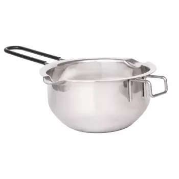Lurch ruostumaton teräs Bain-Marie -sulatuskulho, hopea, 11 cm halkaisija, 350 ml, kaatonokalla ja kattilatukikoukulla (70276)