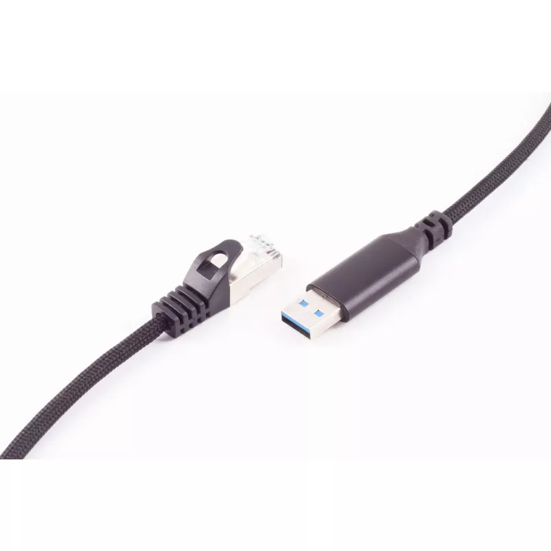 SHIVERPEAKS USB-A – RJ45 Gigabit Ethernet -adapterikaapeli, 1 m, musta BS14-52025