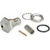 Telegärtner J01001A0108 BNC-liitin, suora, 50 ohmia, naaras–naaras, nikkelöity