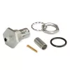 Telegärtner J01001A0108 BNC-liitin, suora, 50 ohmia, naaras–naaras, nikkelöity