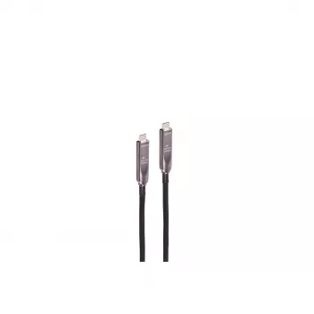 SHIVERPEAKS USB-C hybridikaapeli, USB 3.2 Gen 2, 8K video, 10 Gbps, 60W Power Delivery, 7,5 m, musta BS30-43065