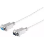 S CONN MAXIMUM CONNECTIVITY 9-pin Sub-D sarjakapeli, uros-liitin naarasliittimeen, 3,0 m, harmaa