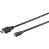S CONN MAXIMUM CONNECTIVITY High Speed Micro HDMI -kaapeli Ethernetillä, musta, 0,5 m (77470-0.5-3)