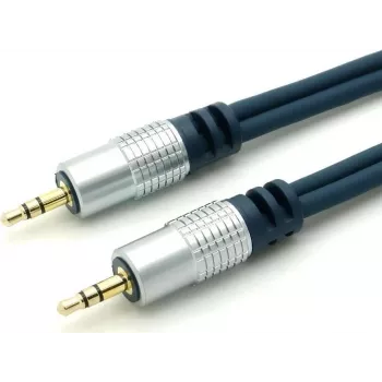 HOME-CINEMA Premium 3,5 mm stereoäänikaapeli 1,5 m kromi-metalli kullattu 30812MHQ