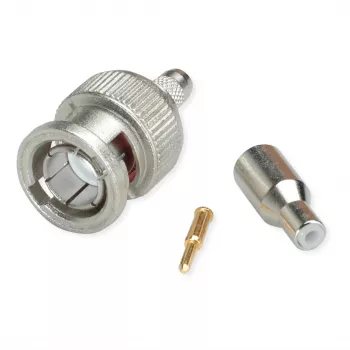 Telegärtner BNC-kaapelipistoke puristus G04 75 ohmia, puristus/puristus, Standard, A2505, G04 (RG-179B/U) - 1 kpl
