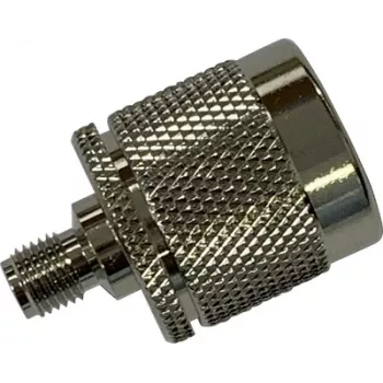 Wittenberg Antennen 103511 SMA-liitäntä N-pistokkeeseen RF-adapteri, 50 ohmia, nikkelöity messinki