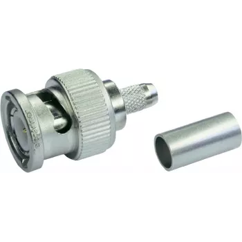 Telegärtner BNC-puristekaapeliliitin G13/G50, 75 ohmia, Professional, 0,4/2,5, 5 kpl (J01002A1350)