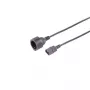 S CONN MAXIMUM CONNECTIVITY IEC C14 CEE 7/3 sovitinkaapeli, 0,5 m, 3 x 1,0 mm², musta 09-07015