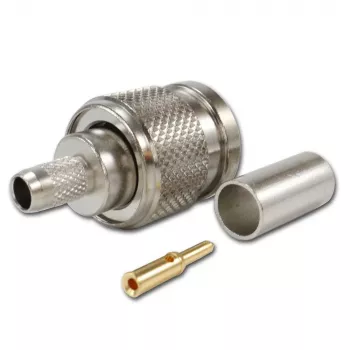 TELEGÄRTNER TNC suora pistoke RG-58 koaksiaalikaapelille, puristus/juotos, 50 ohm, DC-11 GHz